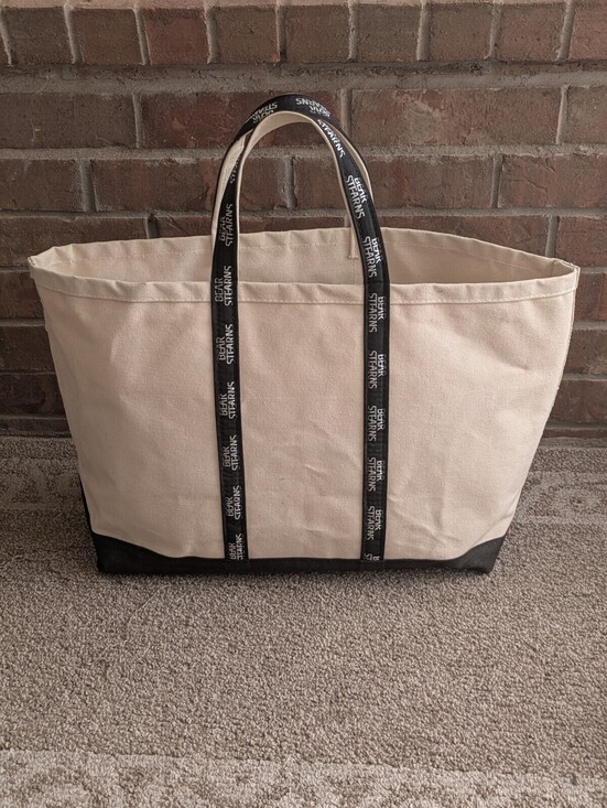 Bear Stearns Corporate Promo Boat Tote Bag Vintage Wall Street Finance Canvas